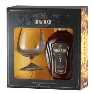 КОНЬЯК ШАЛАХО 7 ЛЕТ 40% 0,5Л П/УП+ БОКАЛ КОНЬЯК ШАЛАХО 7 ЛЕТ 40% 0,5Л П/УП+ БОКАЛ