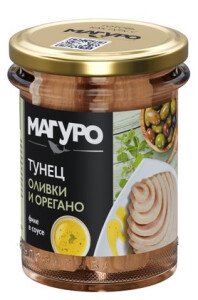 ТУНЕЦ МАГУРО ПОЛОСАТЫЙ ФИЛЕ В СОУСЕ ОЛИВКИ ОРЕГАНО С МАСЛОМ 200 Г СТ/Б ТУНЕЦ МАГУРО ПОЛОСАТЫЙ ФИЛЕ В СОУСЕ ОЛИВКИ ОРЕГАНО С МАСЛОМ 200 Г СТ/Б