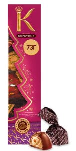 НАБОР КОНФЕТ КОРКУНОВ ТУБА НГ 73 Г