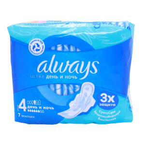 ПРОКЛАДКИ ОЛВЕЙЗ УЛЬТРА НАЙТ СИНГЛ 7ШТ ПРОКЛАДКИ ОЛВЕЙЗ УЛЬТРА НАЙТ СИНГЛ 7ШТ