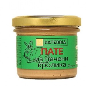 ПАТЕ ПАТЕРИЯ ИЗ ПЕЧЕНИ КРОЛИКА 90 Г СТ/Б
