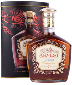 КОНЬЯК АРВЕСТ НАПОЛЕОН 7 ЛЕТ 40% 0,35Л ТУБА КОНЬЯК АРВЕСТ НАПОЛЕОН 7 ЛЕТ 40% 0,35Л ТУБА