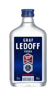 ВОДКА ГРАФ ЛЕДОФФ 40% 0,25Л ШТОФ