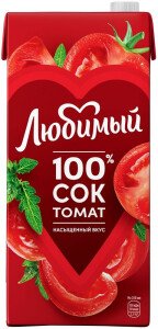 СОК ЛЮБИМЫЙ ТОМАТНЫЙ С САХАРОМ И СОЛЬЮ 1,93Л Т/П