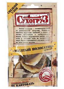 РЫБА ТМ СУХОГРУЗ ЖЕЛТЫЙ ПОЛОСАТИК СУШЕНО-ВЯЛЕНЫЙ 70 Г РЫБА ТМ СУХОГРУЗ ЖЕЛТЫЙ ПОЛОСАТИК СУШЕНО-ВЯЛЕНЫЙ 70 Г