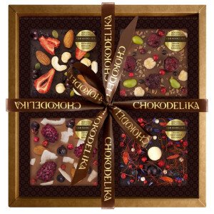 ШОКОЛАД ПОДАРОЧНЫЙ НАБОР ШОКОДЕЛИКА ВКУСНАЯ ФАНТАЗИЯ 300 Г ШОКОЛАД ПОДАРОЧНЫЙ НАБОР ШОКОДЕЛИКА ВКУСНАЯ ФАНТАЗИЯ 300 Г