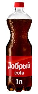 НАПИТОК ДОБРЫЙ КОЛА Б/АЛК ГАЗ 1Л ПЛ/Б