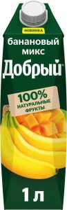 НАПИТОК СОКОСОДЕРЖАЩИЙ ДОБРЫЙ ИЗ ЯБЛОК/БАНАНОВ И МАНГО 1Л Т/П