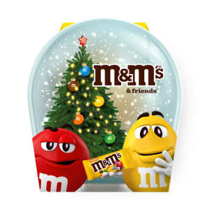 НАБОР КОНФЕТ M&MS ДРУЗЬЯ СНЕЖНАЯ СФЕРА НГ 148 Г