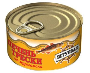 ПЕЧЕНЬ ТРЕСКОВЫХ РЫБ ШТУРВАЛ ПО-МУРМАНСКИ 125 Г Ж/Б КЛЮЧ ПЕЧЕНЬ ТРЕСКОВЫХ РЫБ ШТУРВАЛ ПО-МУРМАНСКИ 125 Г Ж/Б КЛЮЧ