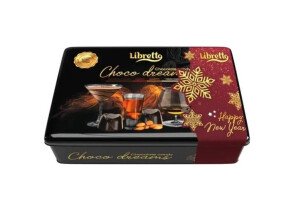 НАБОР КОНФЕТ ЛИБРЕТТО В ТЕМНОМ ШОКОЛАДЕ 200 Г Ж/Б