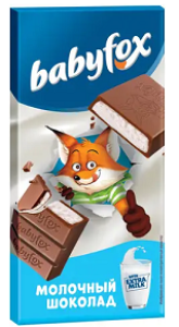 ШОКОЛАД БЭБИФОКС ПЛИТКА ТОНКАЯ 90 Г ШОКОЛАД БЭБИФОКС ПЛИТКА ТОНКАЯ 90 Г