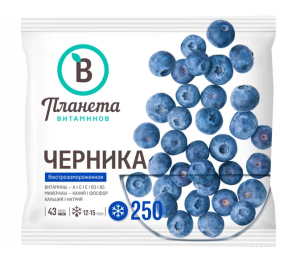 ЧЕРНИКА ПЛАНЕТА ВИТАМИНОВ 250 Г ЧЕРНИКА ПЛАНЕТА ВИТАМИНОВ 250 Г