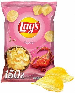 ЧИПСЫ ЛЕЙС КРАБ 140 Г