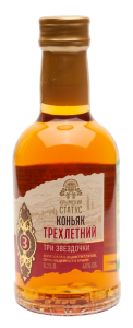 КОНЬЯК КРЫМСКИЙ СТАТУС ТРИ ЗВЕЗДОЧКИ 3 ГОДА 40% 0,25Л КОНЬЯК КРЫМСКИЙ СТАТУС ТРИ ЗВЕЗДОЧКИ 3 ГОДА 40% 0,25Л