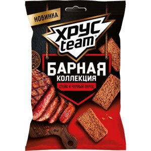 СУХАРИКИ ХРУСТИМ БАРНЫЕ СТЕЙК С ЧЕРНЫМ ПЕРЦЕМ 70 Г