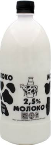 МОЛОКО АРСЕНЬЕВСКИЙ МК ПАСТЕРИЗОВАННОЕ ГОСТ 2,5% 1,0Л ПЛ/Б