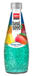 НАПИТОК РИТА С СОКОМ МАНГО АНАНАСА, МАРАКУЙИ И СЕМЕНАМИ БАЗИЛИКА Б/АЛК Н/ГАЗ 290 МЛ СТ/Б
