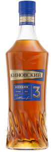 КОНЬЯК КИНОВСКИЙ ТРЕХЛЕТНИЙ РОССИЙСКИЙ 40% 0,5Л