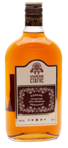 КОНЬЯК КРЫМСКИЙ СТАТУС ПЯТЬ ЗВЕЗДОЧЕК 5 ЛЕТ 40% 0,5Л ФЛЯЖКА КОНЬЯК КРЫМСКИЙ СТАТУС ПЯТЬ ЗВЕЗДОЧЕК 5 ЛЕТ 40% 0,5Л ФЛЯЖКА