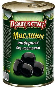 МАСЛИНЫ ПРОШУ К СТОЛУ Б/К 280 Г МАСЛИНЫ ПРОШУ К СТОЛУ Б/К 280 Г