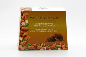 НАБОР КОНФЕТ ВЕРЛД ТАЙМ НЕЖНЫЙ ТРЮФЕЛЬ С МИНДАЛЕМ 150 Г
