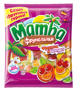 МАРМЕЛАД ЖЕВАТЕЛЬНЫЙ МАМБА ФРУМЕЛАДКИ ФРУКТЫ И ЙОГУРТ 72 Г МАРМЕЛАД ЖЕВАТЕЛЬНЫЙ МАМБА ФРУМЕЛАДКИ ФРУКТЫ И ЙОГУРТ 72 Г