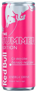 НАПИТОК ЭНЕРГЕТИЧЕСКИЙ РЕД БУЛЛ ЛЕТНЯЯ СЕРИЯ СО ВКУСОМ БЕЛОГО ПЕРСИКА ГАЗ 0,25Л Ж/Б НАПИТОК ЭНЕРГЕТИЧЕСКИЙ РЕД БУЛЛ ЛЕТНЯЯ СЕРИЯ СО ВКУСОМ БЕЛОГО ПЕРСИКА ГАЗ 0,25Л Ж/Б