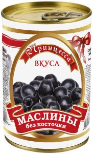 МАСЛИНЫ ПРИНЦЕССА ВКУСА Б/К 300МЛ Ж/Б