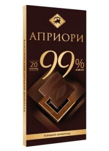 ШОКОЛАД АПРИОРИ ГОРЬКИЙ 99% 45 Г