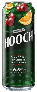 НАПИТОК ПИВНОЙ ХУУЧ СУПЕР С СОКАМИ ВИШНИ И АПЕЛЬСИНА 6,5% 0,45Л Ж/Б