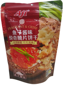 КРЕКЕРЫ ЭЙ ДЖИ АЙ СО ВКУСОМ КРАСНОЙ ИКРЫ 60 Г
