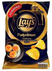 ЧИПСЫ ЛЕЙЗ РИФЛЕНЫЕ ГРЕБЕШКИ В СЛИВОЧНОМ СОУСЕ 105 Г ЧИПСЫ ЛЕЙЗ РИФЛЕНЫЕ ГРЕБЕШКИ В СЛИВОЧНОМ СОУСЕ 105 Г