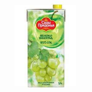 СОК САДЫ ПРИДОНЬЯ ЯБЛОЧНО-ВИНОГРАДНЫЙ 2Л Т/П СОК САДЫ ПРИДОНЬЯ ЯБЛОЧНО-ВИНОГРАДНЫЙ 2Л Т/П