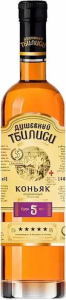 КОНЬЯК ДУШЕВНЫЙ ТБИЛИСИ 5 ЛЕТ 40% 0,5Л