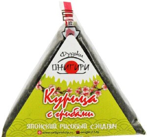 ОНИГИРИ КУРИЦА С ГРИБАМИ ФУДЖИ 120 Г