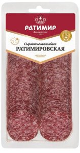 КОЛБАСА РАТИМИР РАТИМИРОВСКАЯ С/К 100 Г НАРЕЗКА КОЛБАСА РАТИМИР РАТИМИРОВСКАЯ С/К 100 Г НАРЕЗКА