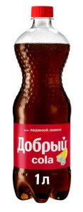 НАПИТОК ДОБРЫЙ КОЛА ЛЕДЯНОЙ ЛИМОН Б/АЛК ГАЗ 1Л ПЛ/Б