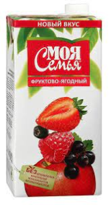 НАПИТОК СОКОСОДЕРЖАЩИЙ МОЯ СЕМЬЯ ФРУКТОВО-ЯГОДНЫЙ 0,95Л Т/П НАПИТОК СОКОСОДЕРЖАЩИЙ МОЯ СЕМЬЯ ФРУКТОВО-ЯГОДНЫЙ 0,95Л Т/П