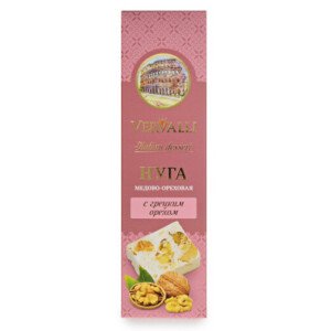 НУГА ВЕРВАЛЛИ МЕДОВО-ОРЕХОВАЯ С ГРЕЦКИМ ОРЕХОМ 80 Г НУГА ВЕРВАЛЛИ МЕДОВО-ОРЕХОВАЯ С ГРЕЦКИМ ОРЕХОМ 80 Г