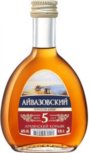 КОНЬЯК АЙВАЗОВСКИЙ 5 ЛЕТ 40% 0,05Л