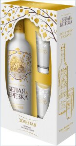ВОДКА БЕЛАЯ БЕРЕЗКА ЗОЛОТАЯ 40% 0,7Л П/УП+2 РЮМКИ ВОДКА БЕЛАЯ БЕРЕЗКА ЗОЛОТАЯ 40% 0,7Л П/УП+2 РЮМКИ