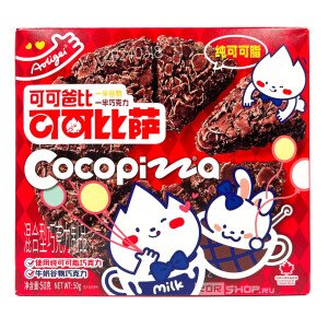 ПЕЧЕНЬЕ ШОКОЛАДНАЯ ПИЦЦА ЗЛАКОВОЕ С МОЛОЧНЫМ ВКУСОМ 50 Г ПЕЧЕНЬЕ ШОКОЛАДНАЯ ПИЦЦА ЗЛАКОВОЕ С МОЛОЧНЫМ ВКУСОМ 50 Г