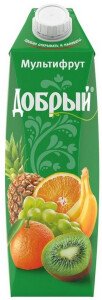 НЕКТАР ДОБРЫЙ МУЛЬТИФРУТ 1,0Л Т/П