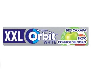 ЖЕВАТЕЛЬНАЯ РЕЗИНКА ОРБИТ XXL СОЧНОЕ ЯБЛОКО 19 Г