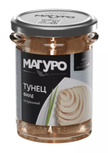 ТУНЕЦ МАГУРО ПОЛОСАТЫЙ ФИЛЕ В НАТУРАЛЬНОЙ ЗАЛИВКИ 200 Г СТ/Б