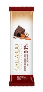 ШОКОЛАД ГАЛЛАРДО ТЕМНЫЙ С ГРИЛЬЯЖЕМ 23 Г