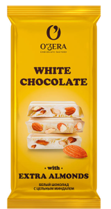 ШОКОЛАД ОЗЕРА БЕЛЫЙ С ЦЕЛЬНЫМ МИНДАЛЕМ 90 Г ШОКОЛАД ОЗЕРА БЕЛЫЙ С ЦЕЛЬНЫМ МИНДАЛЕМ 90 Г