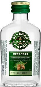 ВОДКА ЗЕЛЕНАЯ МАРКА ОСОБАЯ КЕДРОВАЯ 40% 0,1Л ВОДКА ЗЕЛЕНАЯ МАРКА ОСОБАЯ КЕДРОВАЯ 40% 0,1Л