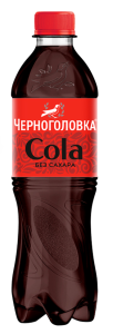 НАПИТОК ИЗ ЧЕРНОГОЛОВКИ КОЛА БЕЗ САХАРА Б/АЛК ГАЗ 0,5Л ПЭТ